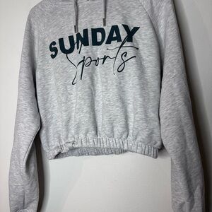 Primark Light Gray Sunday Sports Hoodie
